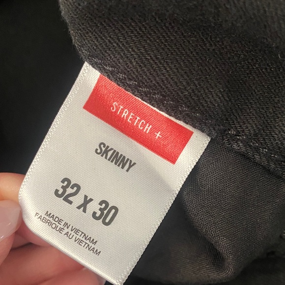 Express Men’s  Black Ripped Skinny Jeans - Picture 4 of 4